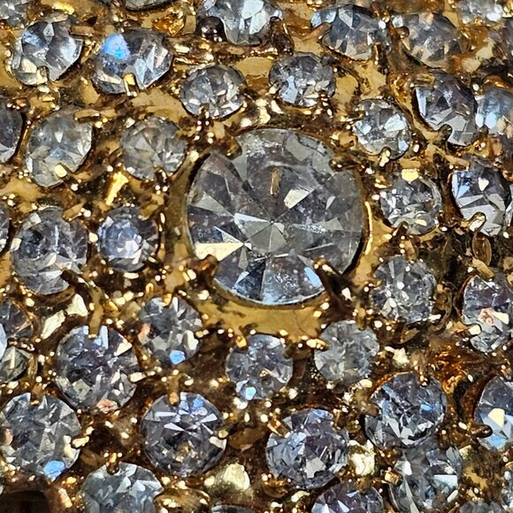 Dorothy Bauer Brooch 8Point Star Gold Tone Rhinestone Beachy Boho Chic Elegance - Picture 4 of 16